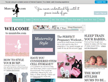 Tablet Screenshot of mumtobe.com